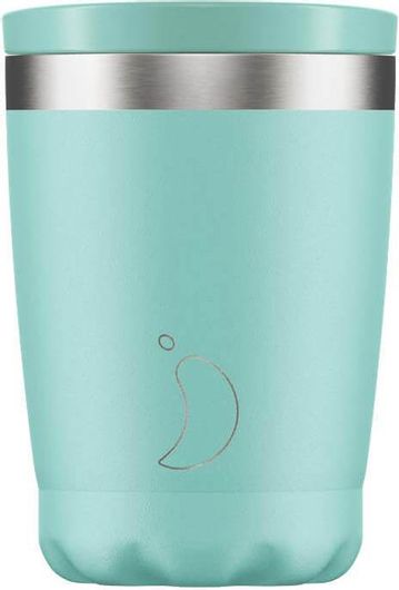 Ποτήρι Καφέ Chilly's Coffee Cup Ισοθερμικό Από Ανοξείδωτο Ατσάλι Pastel Green 0.34lt