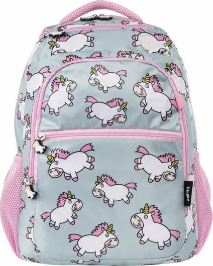 Σχολική Τσάντα Δημοτικού Fringoo Chubby Unicorn Πλάτης Γκρι