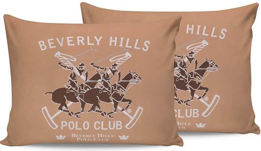 Σετ Μαξιλαροθήκες 50x70cm 2τμχ Σομόν Beverly Hills Polo Club 176BHP0124