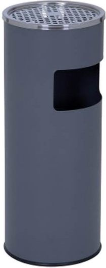 Επιδαπέδιο Σταχτοδοχείο από Ανοξείδωτο Ατσάλι με Κάδο Απορριμμάτων Χρώματος Γκρι Songmics Ltb17G