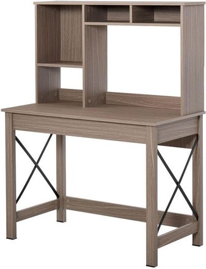 Ξύλινο Γραφείο με Βιβλιοθήκη 105x50x137.5cm Homcom 836-321Bn