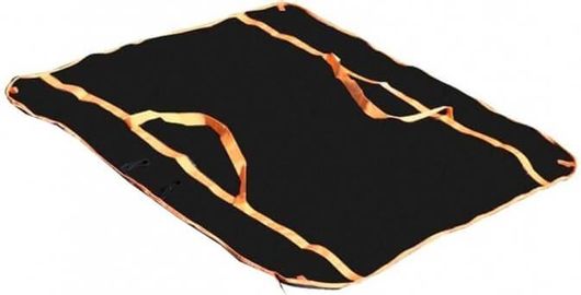 Media Wave Υφασμάτινη Τσάντα για Ψώνια σε Μαύρο χρώμα