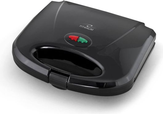Βαφλιέρα Esperanza Titanum Raspberry 2 Θέσεων Ορθογώνιο 750W Μαύρο