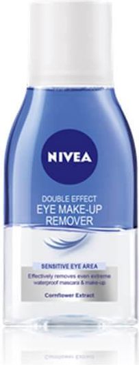 Υγρό Ντεμακιγιάζ Προσώπου Nivea Double Effect Eye Make-Up Remover Αδιάβροχο 125ml