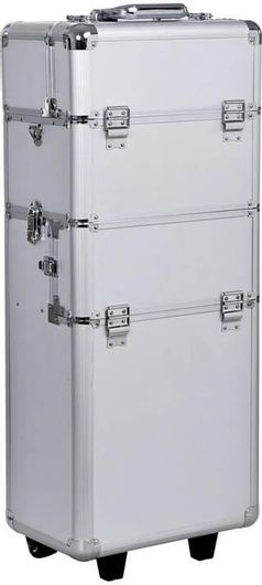 Βαλίτσα Μακιγιάζ Τρόλεϊ Αλουμινίου Homcom 81-0002