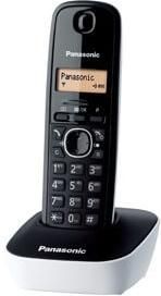 Panasonic KX-TG1611 Ασύρματο Τηλέφωνο με Ελληνικό Μενού Μαύρο-Λευκό
