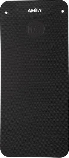 Στρώμα Γυμναστικής Amila EVA Επαγγελματικό 140x60x1.5cm Μαύρο 81745