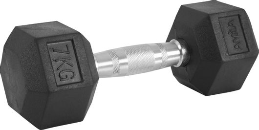 Αλτήρας Amila Εξάγωνος Με Επένδυση Λάστιχου Class A 7kg 84766