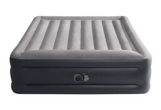 Intex Deluxe Pillow Rest Raised Queen Φουσκωτό Στρώμα Ύπνου Υπέρδιπλο με Ενσωματωμένη Ηλεκτρική Τρόμπα 203x152x43cm