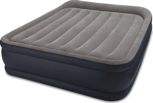 Φουσκωτό Στρώμα Ύπνου Intex Deluxe Pillow Raised Bed Υπέρδιπλο με Ενσωματωμένη Ηλεκτρική Τρόμπα 203x152x43cm