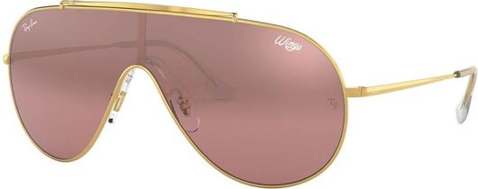 Ray Ban Ανδρικά Γυαλιά Ηλίου με Μεταλλικό Χρυσό Σκελετό & Ροζ Φακούς Wings Rb3597 9050Y2 33 - Ray Ban 