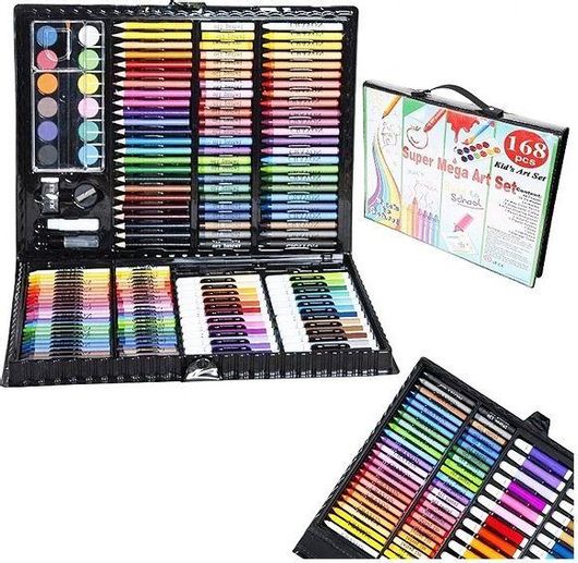Iso Trade Maaleo Σετ Ζωγραφικής σε Βαλιτσάκι Μαύρο 33x27cm 168τμχ