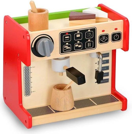 Ξύλινο Παιδικό Παιχνίδι Coffee Shop 2 Σε 1 Με Αξεσουάρ, 26X19X24 Cm - Marionette Wooden Toys