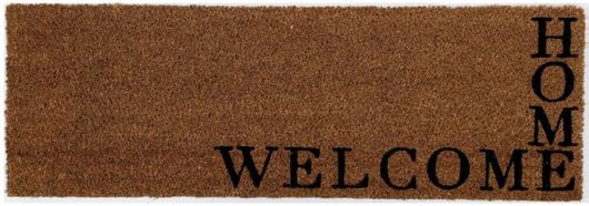 Πατάκι Χαλάκι Εισόδου σε Καφέ Χρώμα σε Ορθογώνιο Σχήμα 75x25cm Doormat Welcome Home -