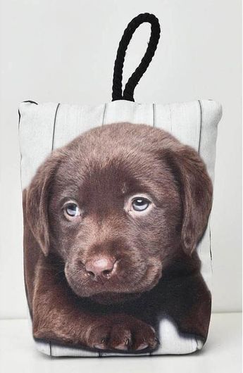 Στοπ Πόρτας σε Σχήμα Τσάντας με Σχέδιο Σκυλάκι Door Stopper Labrador