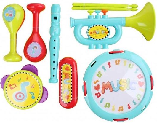 Σετ Παιδικά Μουσικά όργανα 9 Τεμαχίων, Let'S Play Set - Let'S Play