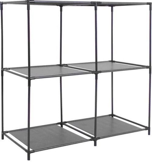 Ραφιέρα Αποθήκευσης με 4 Υφασμάτινα Ράφια Αποθήκευσης & Μεταλλικό Σκελετό 68.5x34.5x70cm - OEM