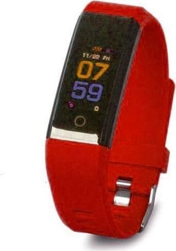 Smartwatch με Μετρητή Βημάτων Καρδιακού Ρυθμού & Θερμίδων Αδιάβροχο Κόκκινο