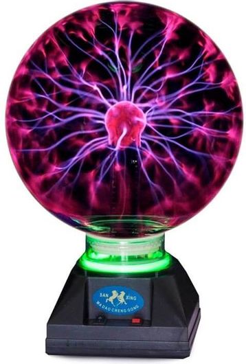 Μαγική Σφαίρα Πλάσματος Διαμέτρου 20cm & Ύψους 29cm Magic Plasma Light Ball Lamp - Aria Trade