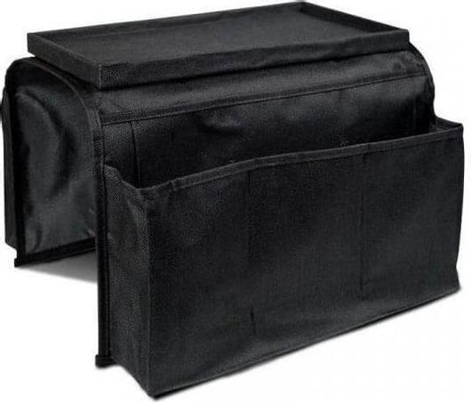 Θήκη για Γωνία Καναπέ ή Πολυθρόνα για Τηλεκοντρόλ & Άλλα Αντικείμενα σε Μαύρο Χρώμα 30.5X18.4X20.3cm - OEM 