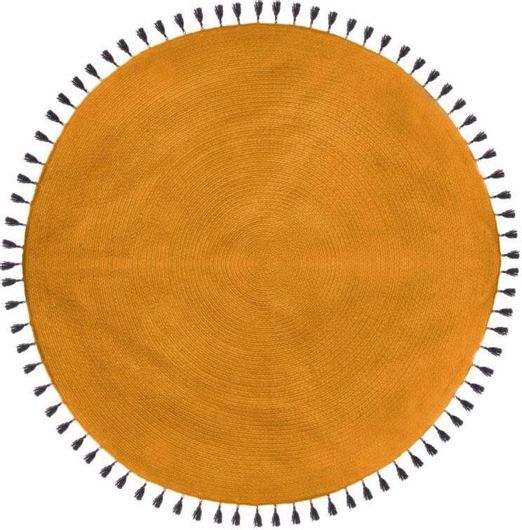 Χαλί Στρογγυλό Spitishop Ocher 168800R Φ120 Πορτοκαλί