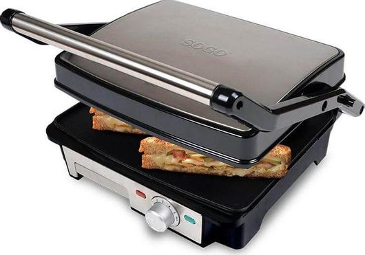 Τοστιέρα / Γκριλιέρα Sogo San-Ss-7131 για 4 Τοστ 2000W Inox