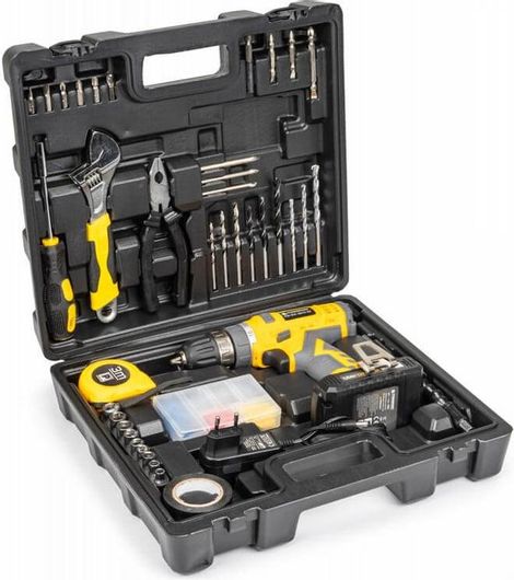 Σετ Βαλιτσάκι Εργαλείων με Δραπανοκατσάβιδο Powermat Pm-Wa-20V2-Su - Powermat