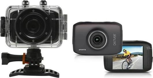 Action Camera Denver Mini HD με Οθόνη Αφής 2 " 5 Μp με Μικρόφωνο & Δυνατότητα Εγγραφής HD Βίντεο Act-1302T Denver 
