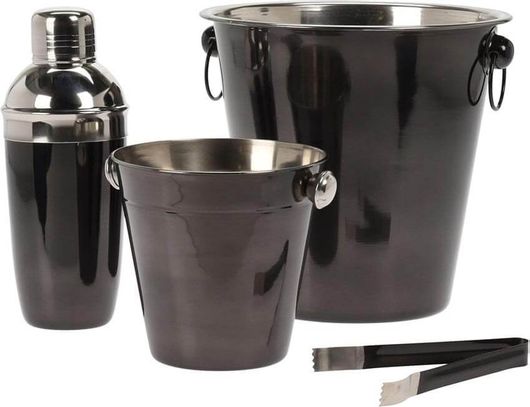 Σετ για Κοκτέιλ 4τμχ από Ανοξείδωτο Ατσάλι Cocktail Set