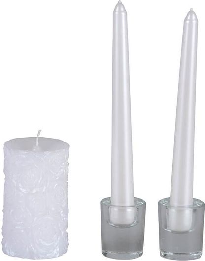 Arti Casa Σετ Γαμήλια Κεριά 5τμχ σε Λευκό Χρώμα 86983 - Arti Casa