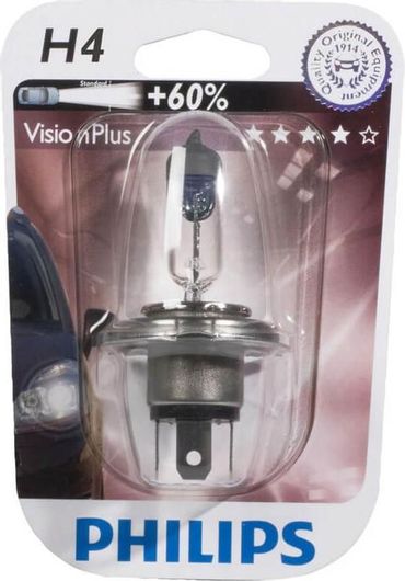 Λάμπα Αυτοκινήτου Philips PH12342VPB1 H4 12V 60/ 55W Visionplus 1τμχ