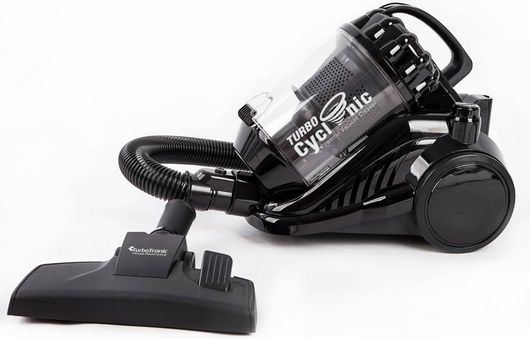 Turbotronic Ηλεκτρική Σκούπα Χωρίς Σακούλα Υψηλής Απορροφητικότητας με Σύστημα Cyclon Κάδο 3.5L & Τηλεσκοπικό Σωλήνα Tt-Cv05 Μαύρο - Turbotronic