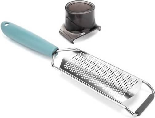 Τρίφτης Τυριού & Λαχανικών από Ανοξείδωτο Ατσάλι με Βοηθητικό Εξάρτημα & Soft Touch Λαβή σε Μπλε Χρώμα Luigi Ferrero Fr-1747 - Luigi Ferrero