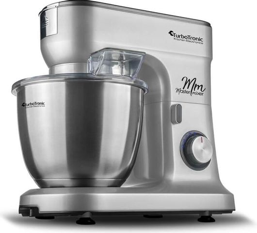 Turbotronic Tt-015 Κουζινομηχανή 1500W με Ανοξείδωτο Κάδο 6.5lt Ασημί