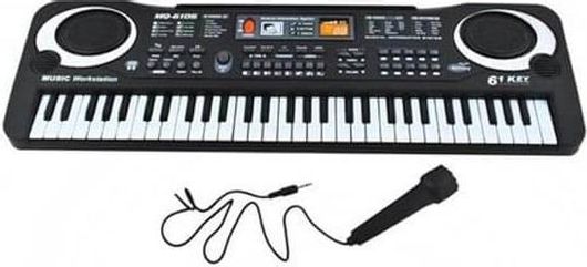 Electronic Keyboard Αρμόνιο 61 Πλήκτρων Καραόκε Με Αυτόματες Συγχορδίες Και Μικρόφωνο, Karaoke - Cb