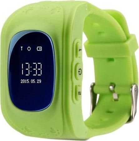 Smartwatch Q50 For Kids GPS Plastic Case & Silicone Strap Green