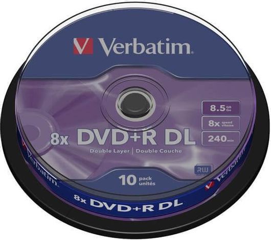 Verbatim Dvd+R Doublelayer 8X 10τμχ 