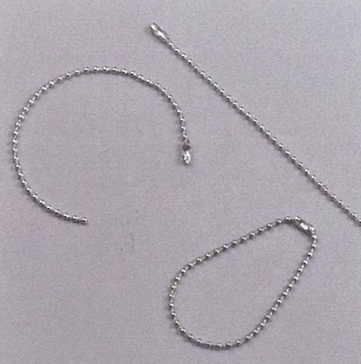 Αλυσίδα Ασημί με Κλείσιμο 15Εκ. (100Τεμ)