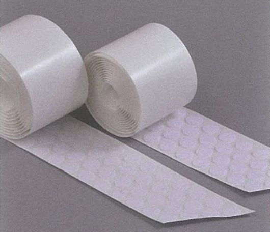 Αυτοκόλλητα Στρόγγυλα Λευκά με Velcro 21mm 1000Ζεύγη