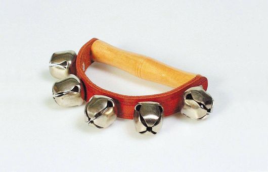 Μουσικά Κουδουνάκια 10Εκ. Με Ξύλινο Χερούλι.