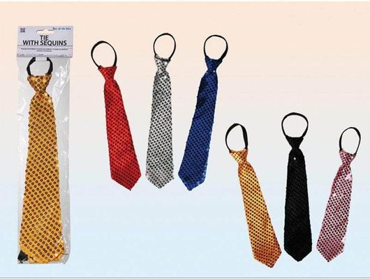 Γραβάτα με Πούλιες Μεταλλιζέ 33cm σε 6 Χρώματα