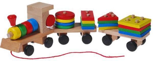 Τρενάκι Συρόμενο Ξύλινο Υ9X32X5.5Εκ.