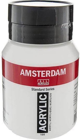 Ακρυλικό Χρώμα Talens Amsterdam 105 500ml Titanium White