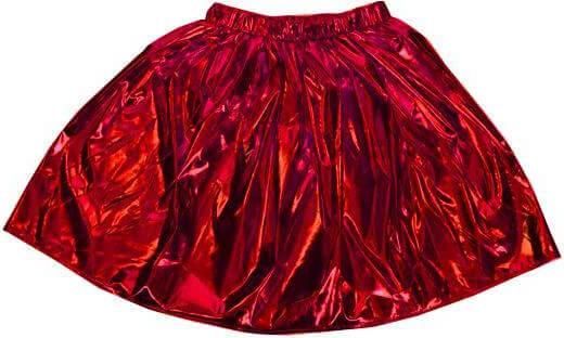 Φούστα Μεταλλιζέ Κόκκινη