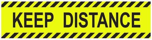 Keep Distance Reverse Text Αυτοκόλλητη Επιγραφή Keep Distance 32x8cm | SHOPFLIX.gr
