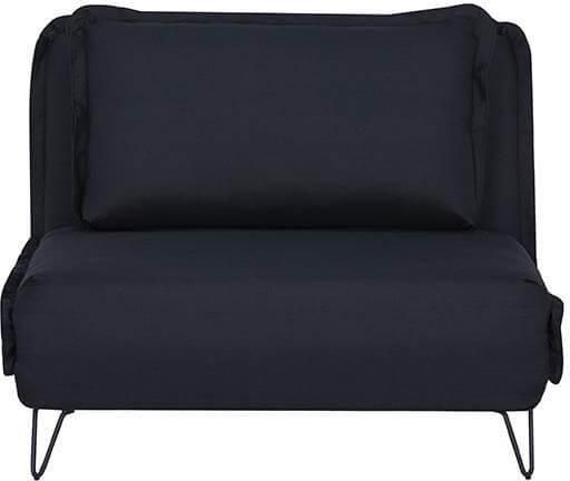 Madrid Πολυθρόνα-Κρεβάτι Μαύρη Υ82X122X92cm