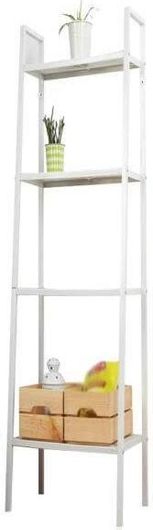 Ραφιέρα-Βιβλιοθήκη με 4 Επίπεδα Λευκή Υ147x35x35cm Βάθος