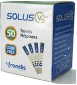 Ταινίες Μέτρησης Σακχάρου Biosense Solus V2 50τμχ