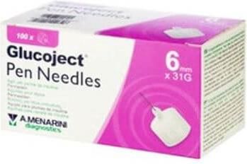 Menarini Glucoject Pen Needles 32G X 6mm 100τμχ