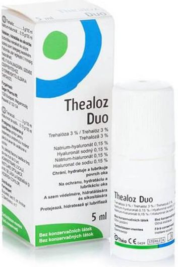 Thea Pharma Hellas Thealoz Duo Οφθαλμικές Σταγόνες με Υαλουρονικό Οξύ για Ξηροφθαλμία 5ml